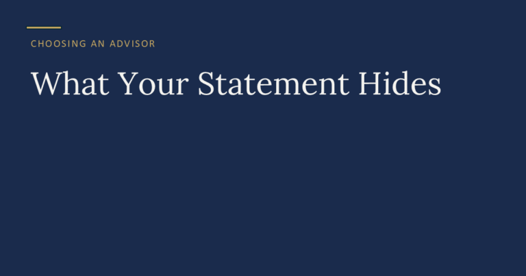How to read your investment statement